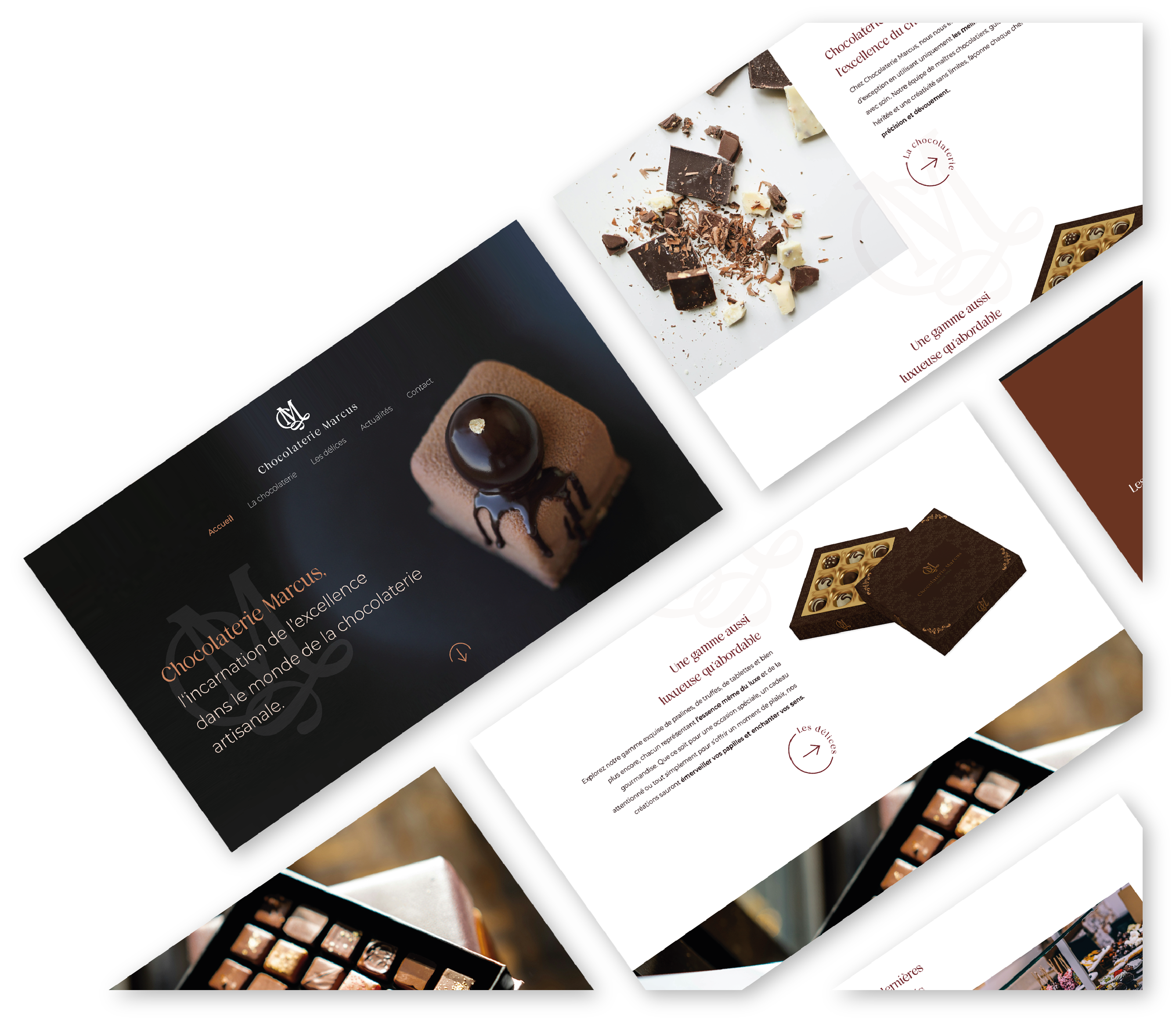 Site web – Chocolaterie Marcus